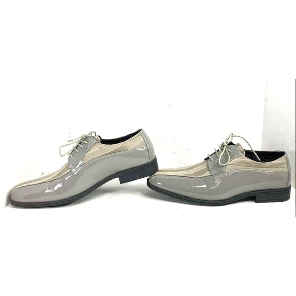 EUC Viotti Grey/Black, Lace Up Oxford High Gloss \